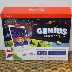 Osmo Genius Starter Kit for iPad/iPhone. 5 Educational Learning Games.  New/Open